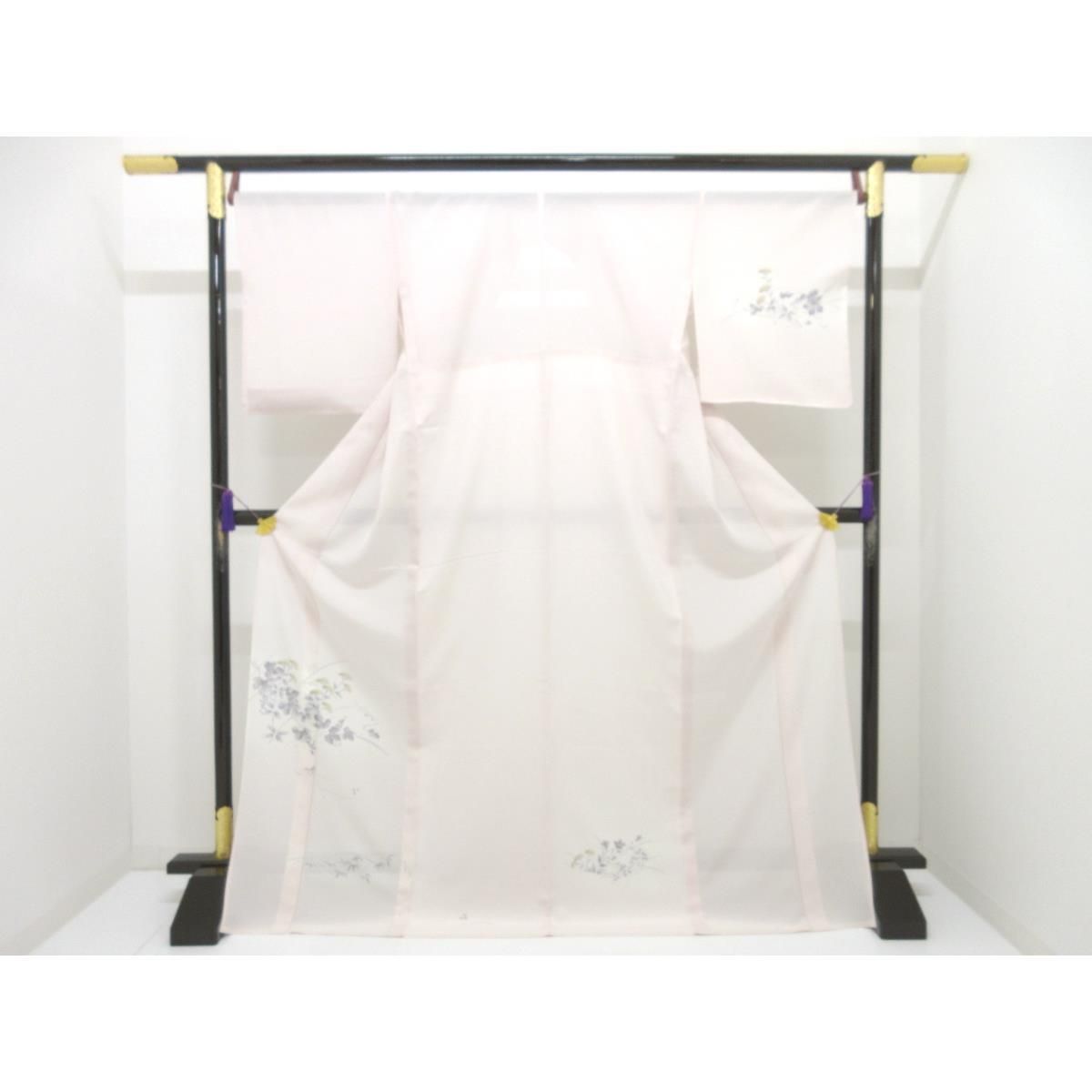 【未使用品】単衣 駒絽訪問着 ボカシ染