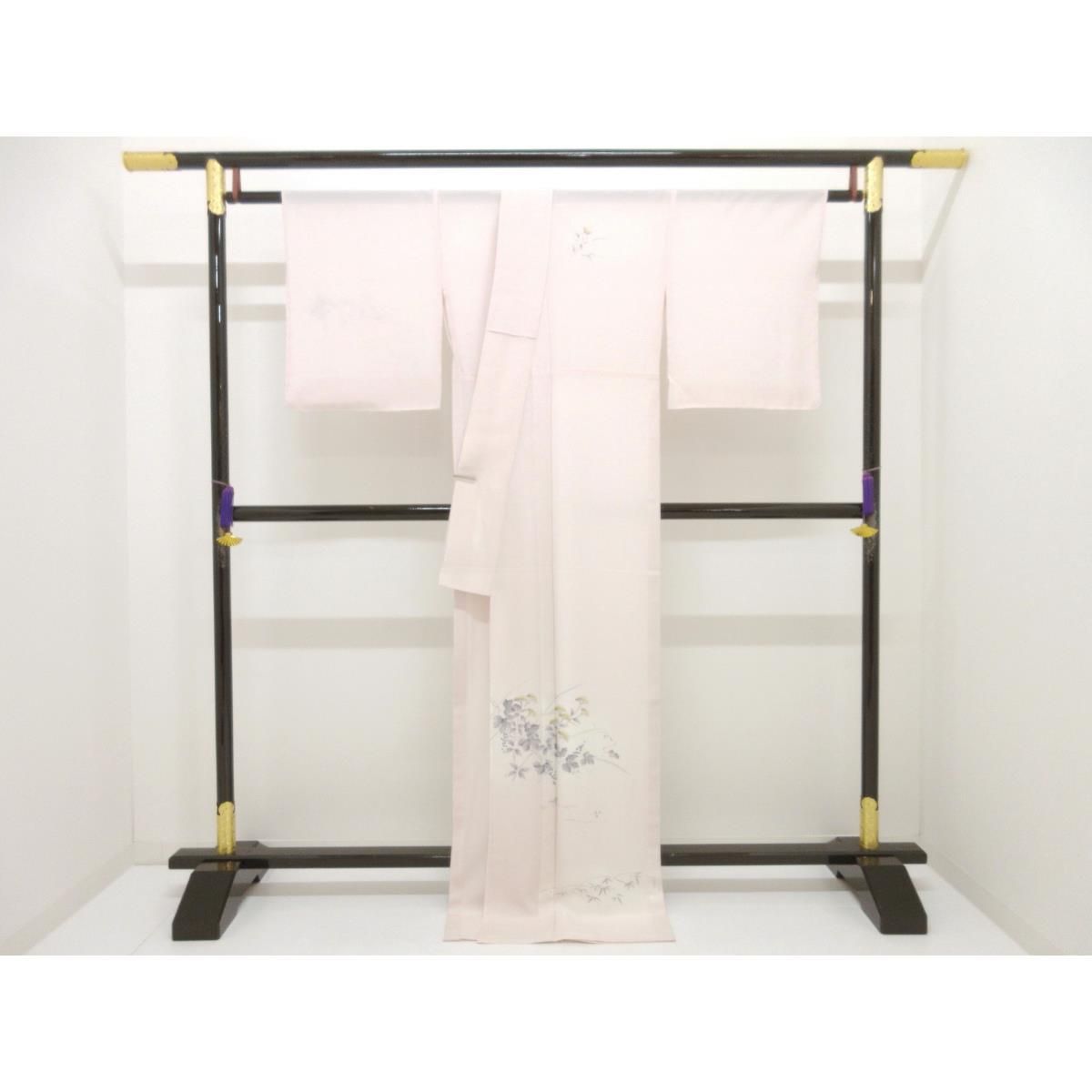 【未使用品】単衣　駒絽訪問着　ボカシ染