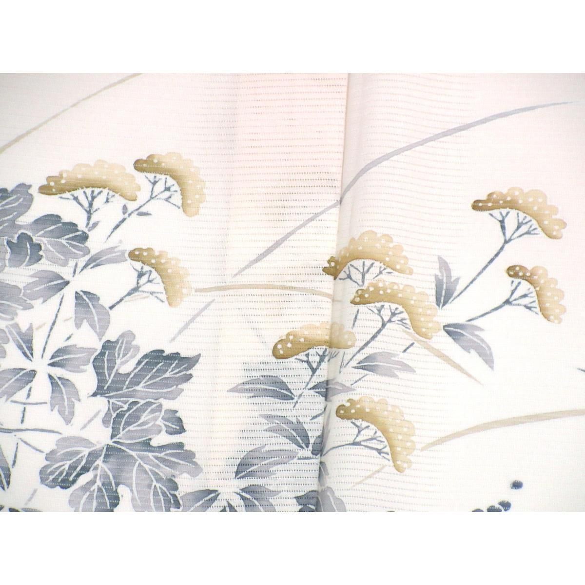 【未使用品】単衣　駒絽訪問着　ボカシ染