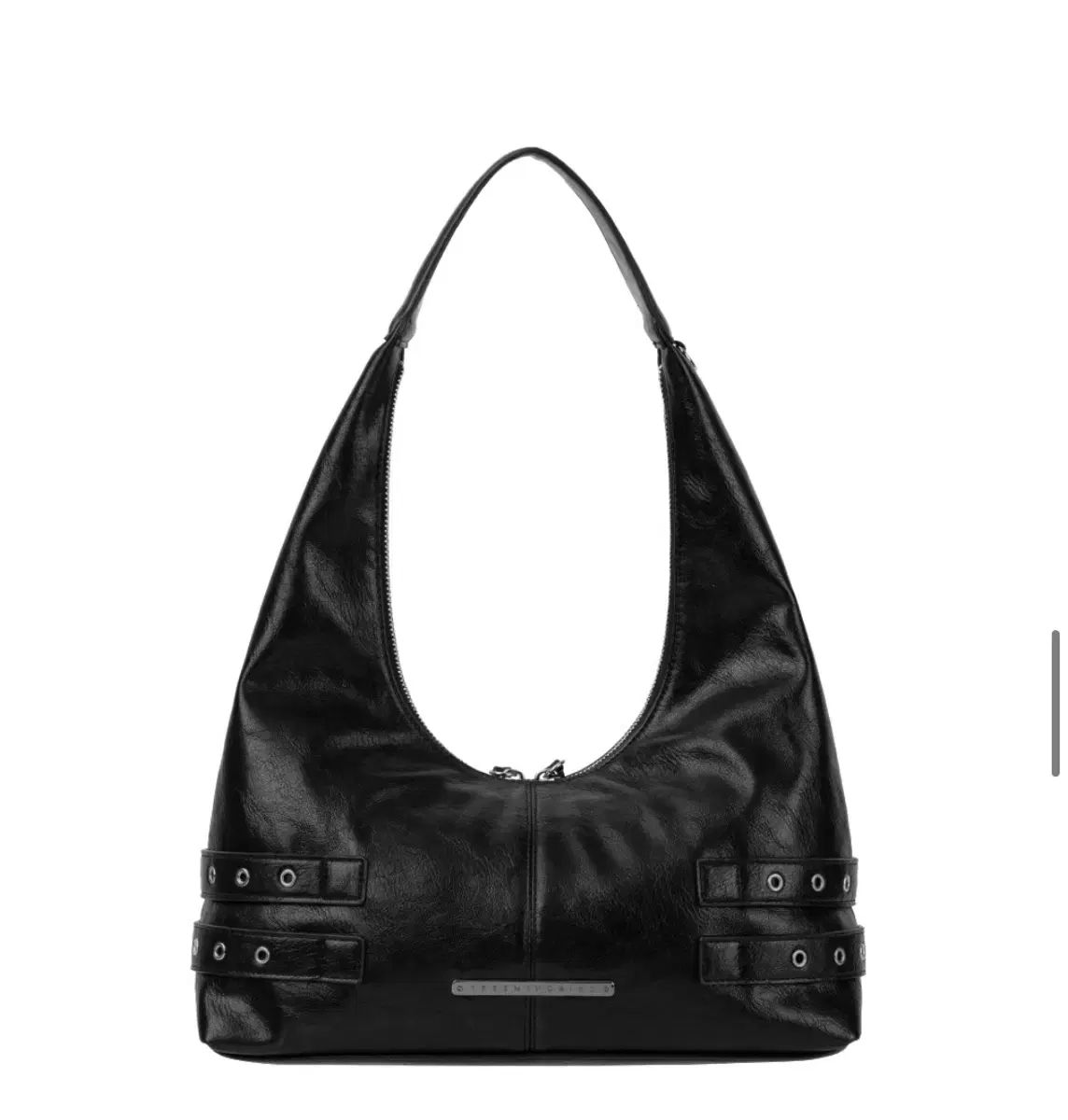 TREEMINGBIRD Double-Buckle Stu Shoulder Bag