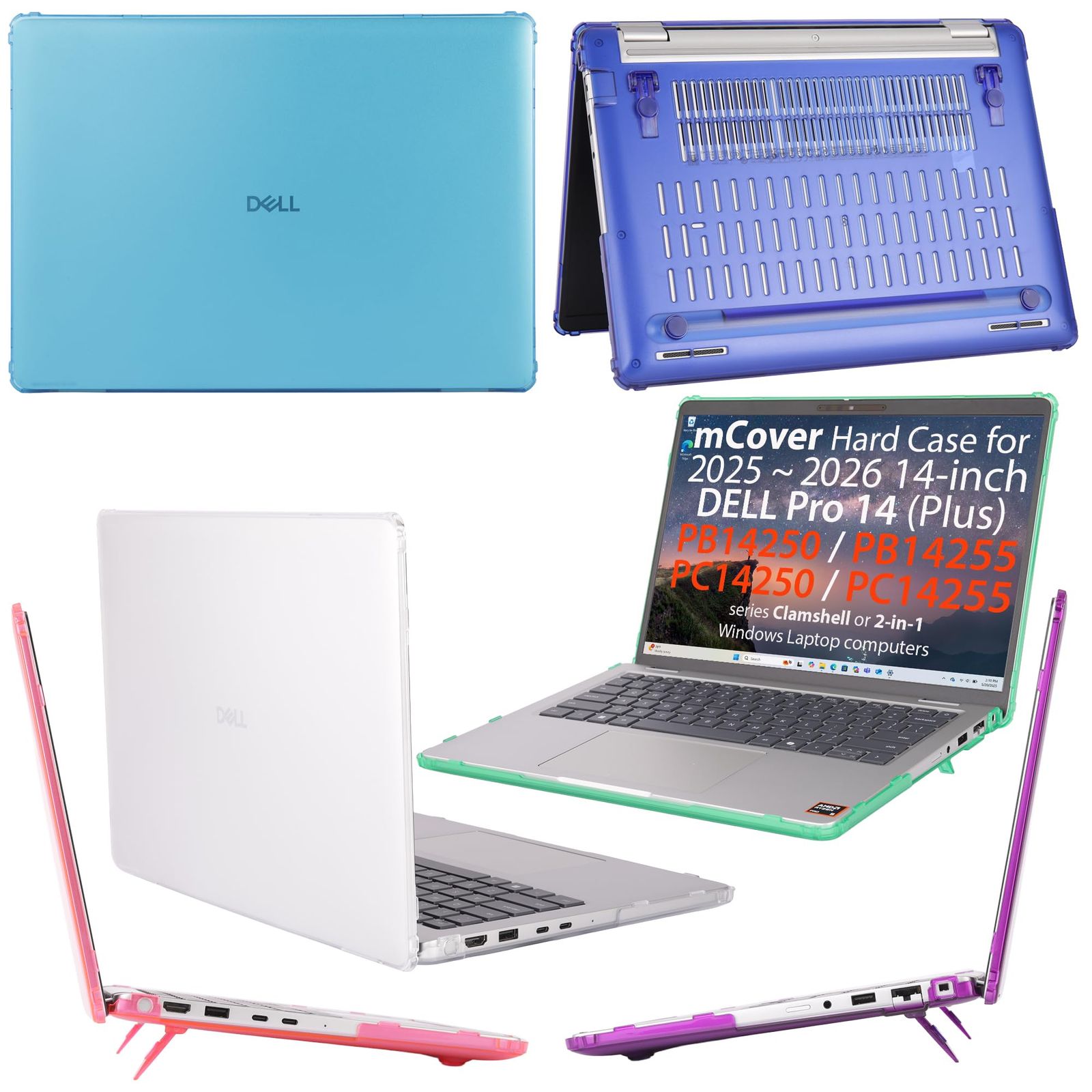 mCover ケース 2025-2026 14インチ Dell Pro 14 Plus PB14250 PB14255 Pro 14 PC14250 PC14255 Windows PCにのみ対応(他のDellモデルには適合しません) - ブラッ [ブラック]