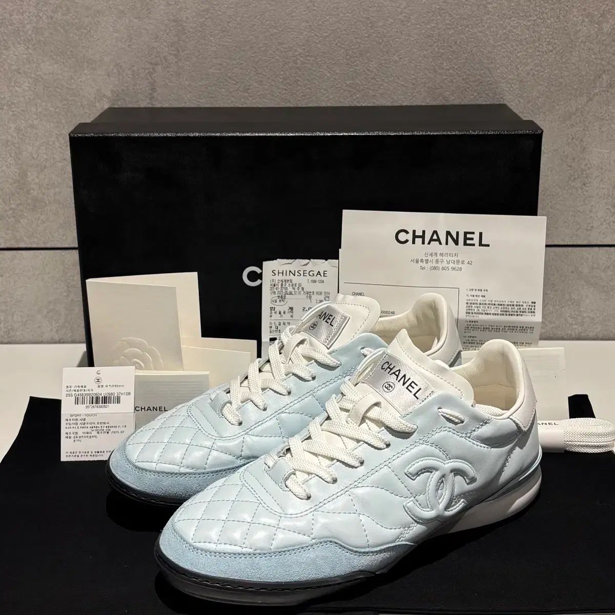37 5サイズ フルセット CHANEL CCロゴ SHINee スニーカー