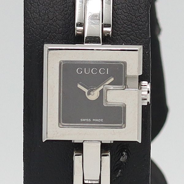 即*！様 【稼働品】GUCCI グッチ 102 Gミニ 黒文字盤 腕時計 稼働 グッチ 102 Gミニ QZ ブラック文字盤 レディース腕時計 0555000