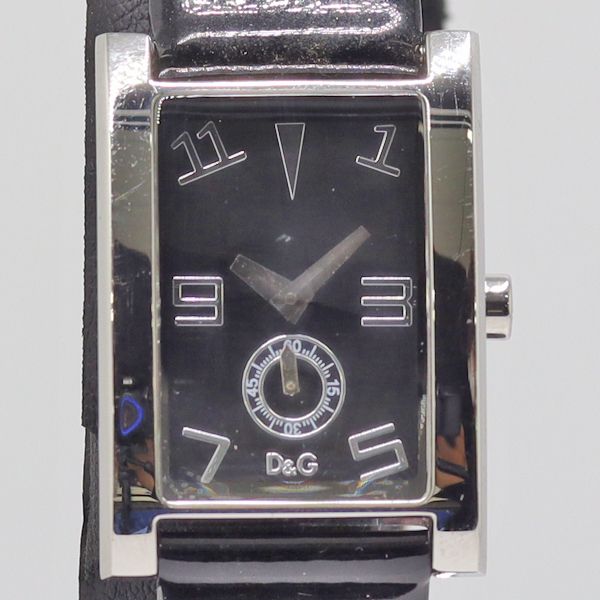 稼働 箱付 ドルチェ&ガッバーナ クオーツ DW0191 QZ ブラック文字盤 