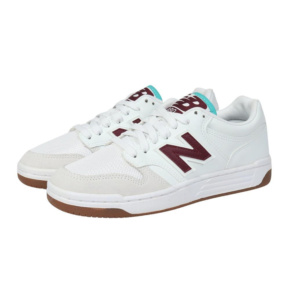 ニューバランス（new balance） スニーカー BB480L FT D 軽量 ローカット 復刻（ホワイト×バーガンディ/２４．５/Men's） [ホワイト/バーガンディ] [24.5 cm]