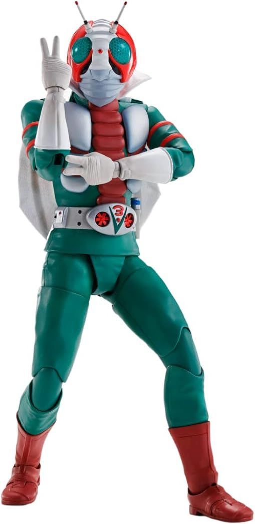 【新品】BANDAI SPIRITS(バンダイ スピリッツ) S.H.フィギュアーツ (真骨彫製法) 仮面ライダーV3 約145mm ABS&PVC&布製 塗装済み可動フィギュア