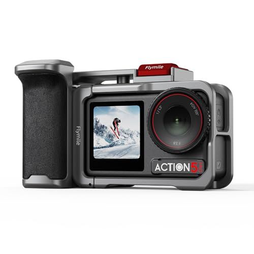 グリップキット DJI Osmo Action 5/4/3 対応, 拡張マウントバンドル with シャッターボタン & クイックリリース & コールドシュー, ハンドルホルダー アクセサリーp cadfe779
