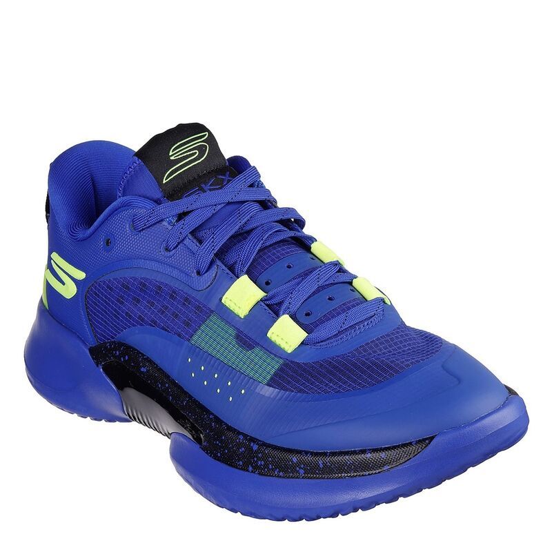 スケッチャーズ メンズ シューズ スニーカー メッシュ ダウン Skechers Durable Mesh Forefoot Lockdown Low LowTop Trainers Mens BlueBlack ブラック