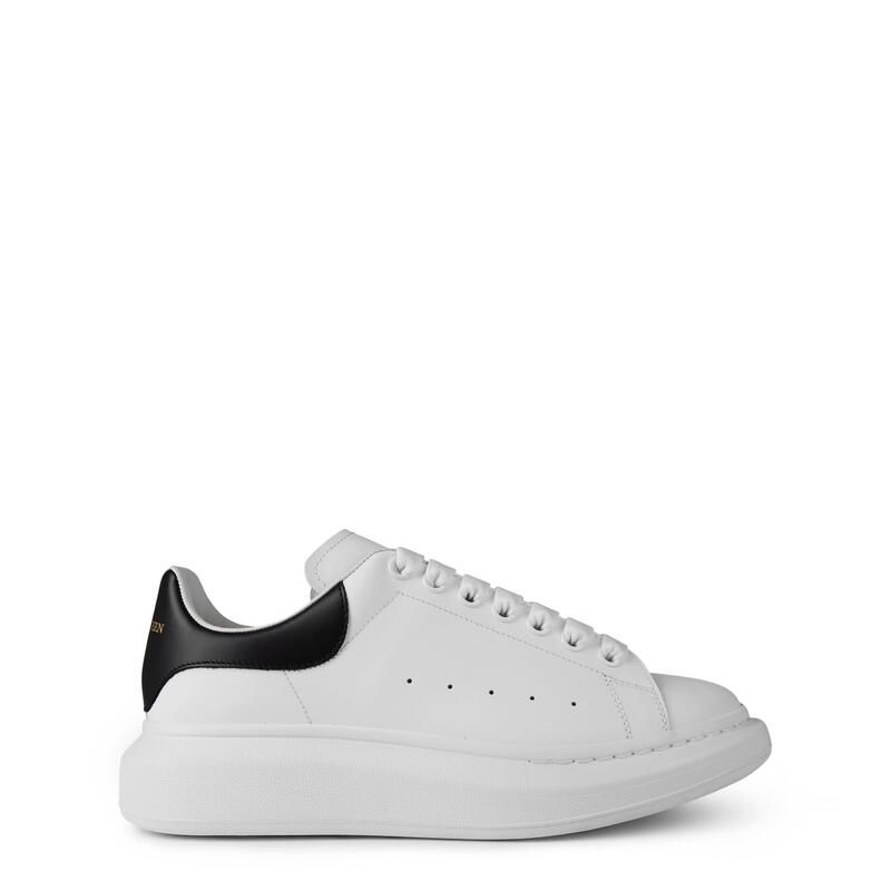 アレキサンダー・マックイーン メンズ シューズ スニーカー レザー Alexander McQueen Mens Oversized Leather Trainers WhiteBlack ホワイト