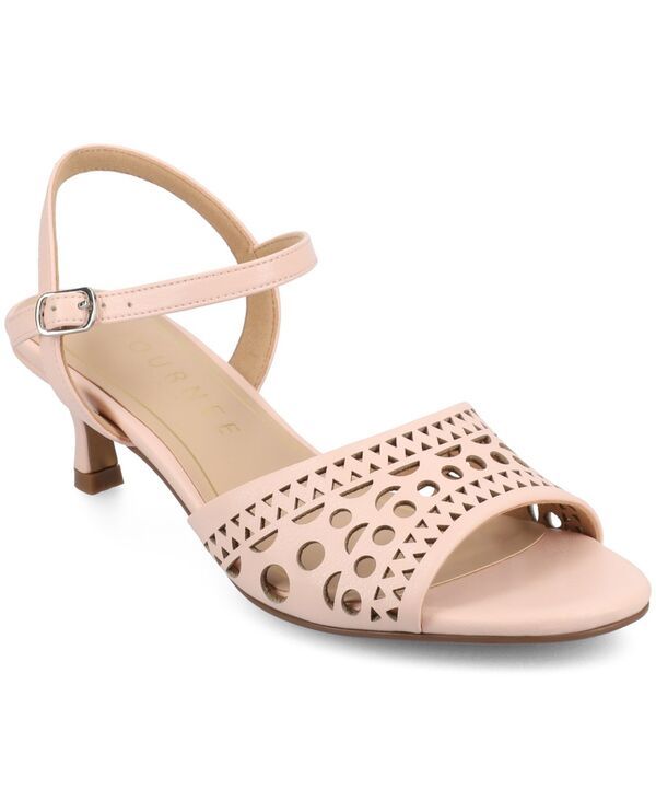 ジュルネ コレクション レディース シューズ サンダル ヒール Journee Collection Womens Jessly Perforated Kitten Heel Dressandals Pink ピンク