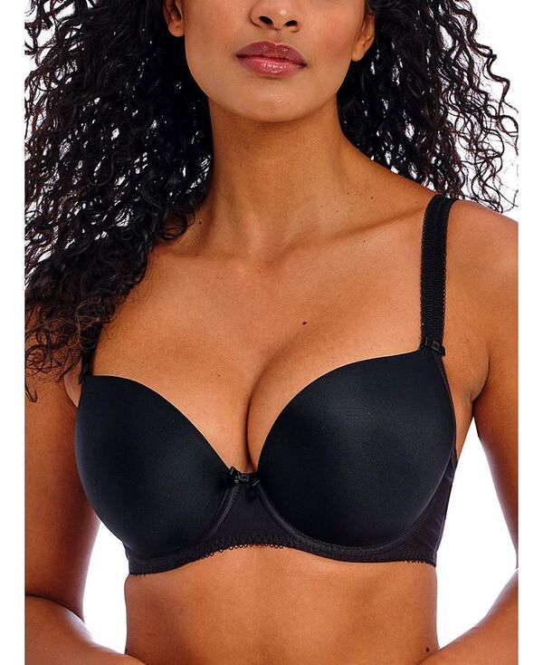 フレイヤ レディース トップス Tシャツ Freya Womens Deco Plunge Tshirt Bra AA4234 Black ブラック
