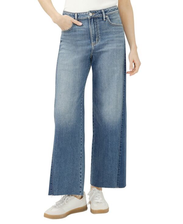 シルバー ジーンズ レディース ボトムス デニムパンツ ワイドレッグ Silver Jeans Co Womens Isbister High Rise TwoTone Wide Leg Jeans Abigail