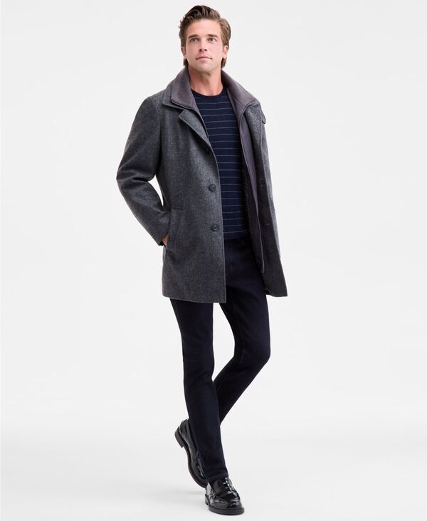 カルバンクライン メンズ アウター ジャケット・ブルゾン コート Calvin Klein Mens ClassicFit Coleman Overcoat Gray グレー