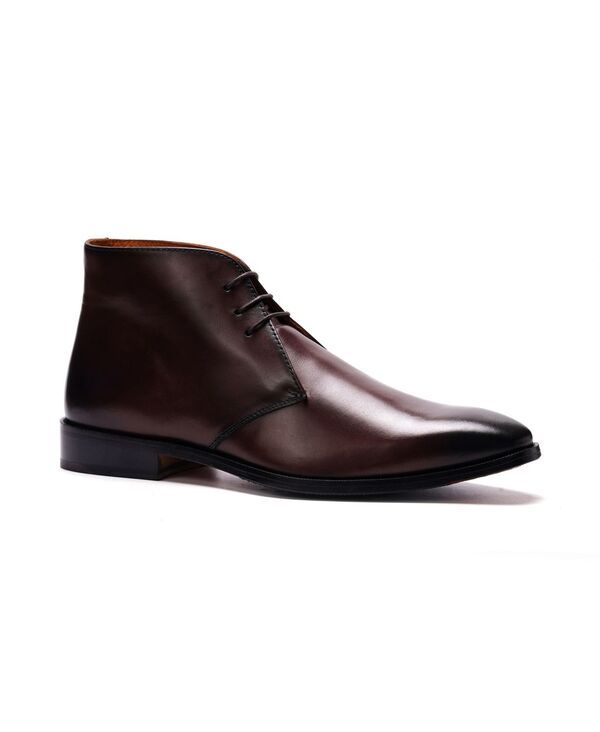 カルロスサンタナ メンズ シューズ ブーツ・レインブーツ Carlos by Carlosantana Mens Corazon Chukka Boot Burnished Chocolate Brown Leather ブラウン