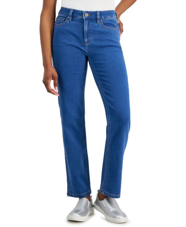 ジョーンズニューヨーク レディース ボトムス デニムパンツ ストレート デニム ジーンズ Jones New York Womens Lexington Mid Rise Straight Leg Denim Jeans 216P Sky Wash デニム