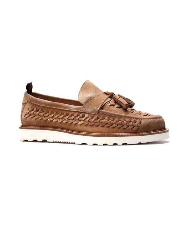 カルロスサンタナ メンズ シューズ スリッポン・ローファー Carlos by Carlosantana Mens Zenith Tasseloafersand suede サンド