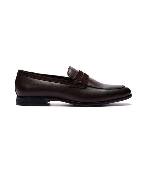 カルロスサンタナ メンズ シューズ スリッポン・ローファー Carlos by Carlosantana Mens Leon Penny Loafers Brown leather ブラウン
