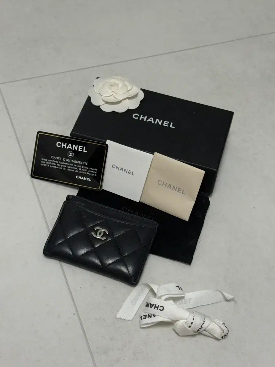 正規品 CHANEL シャネル ラム スキン カードウォレット (フルセット)