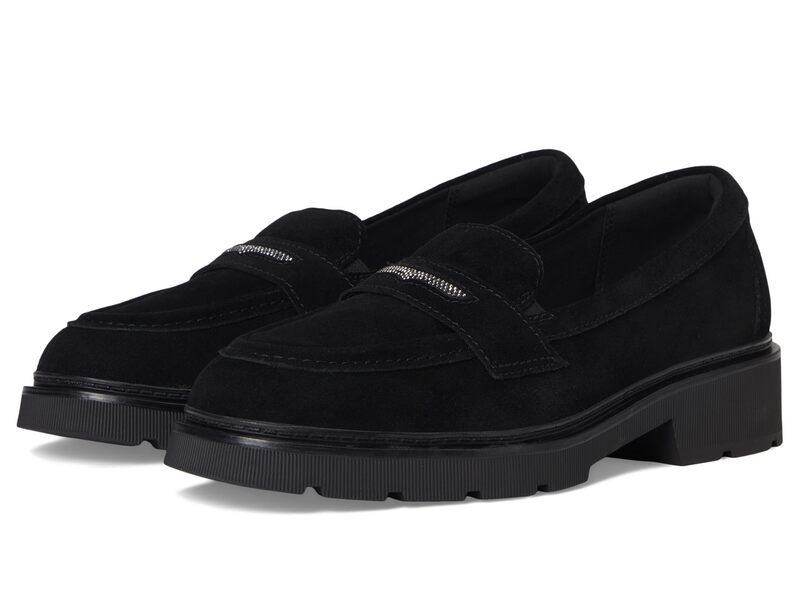 クラークス レディース シューズ サンダル Clarks Lauryl Step Black Suede ブラック