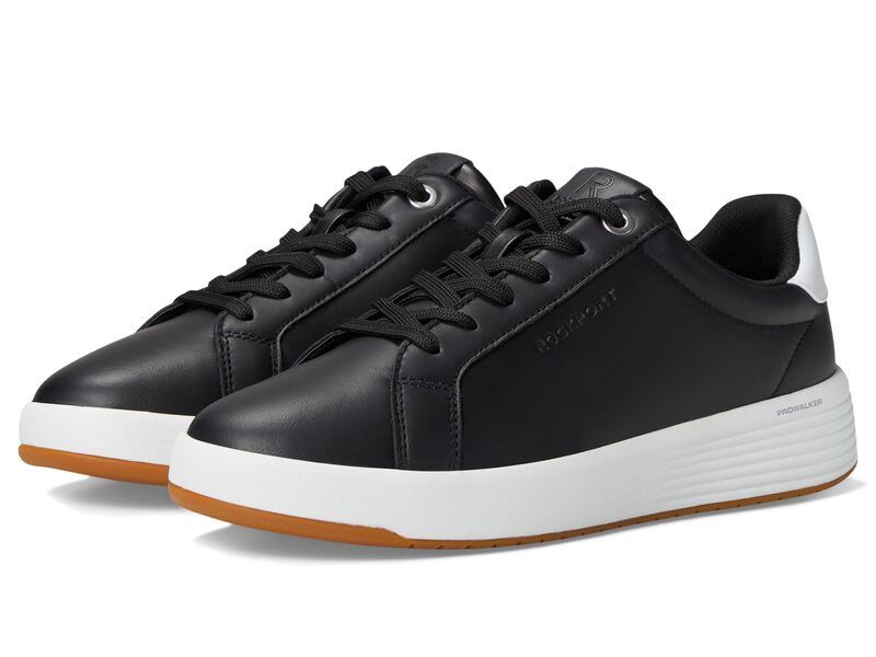 ロックポート レディース シューズ スニーカー Rockport Elara Black Leather ブラック