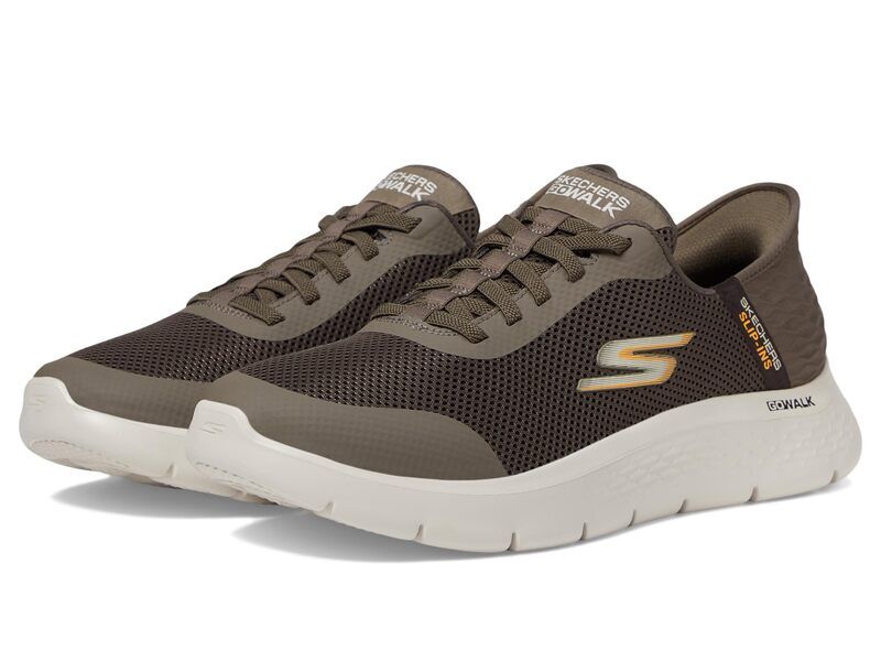 スケッチャーズ メンズ シューズ スニーカー SKECHERS Performance Go Walk Flex Hands Up Hands Free SlipIns Brown ブラウン