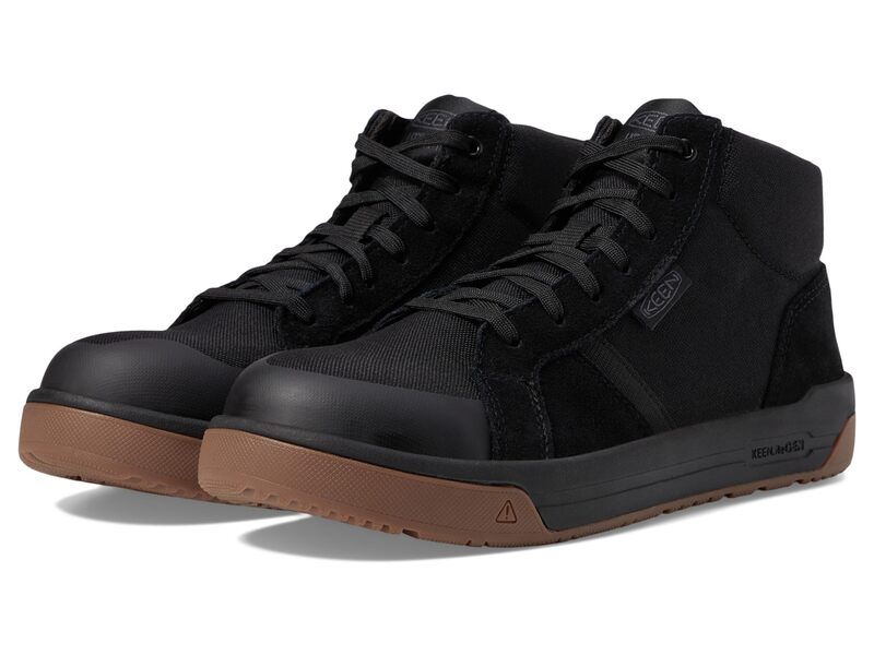 キーン メンズ シューズ スニーカー KEEN Utility Kenton Mid BlackGum ブラック