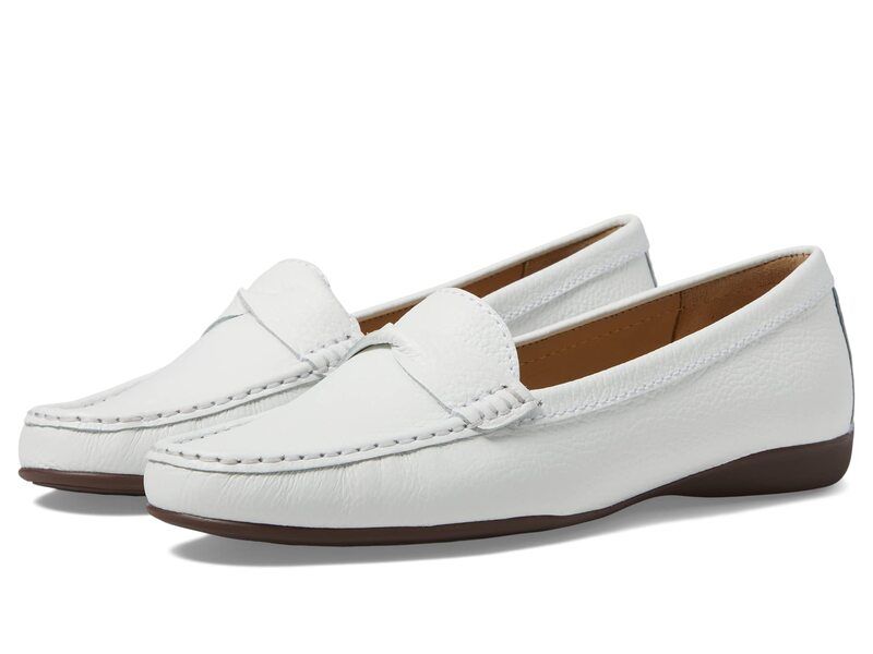 マークジョセフニューヨーク レディース シューズ スリッポン・ローファー Marc Joseph New York Beverley Road White Tumbled ホワイト