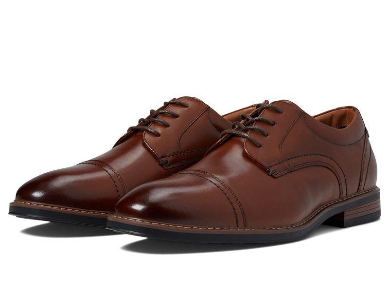 ノンブッシュ メンズ シューズ オックスフォード キャップ Nunn Bush Centro Flex Cap Toe Oxford Cognac