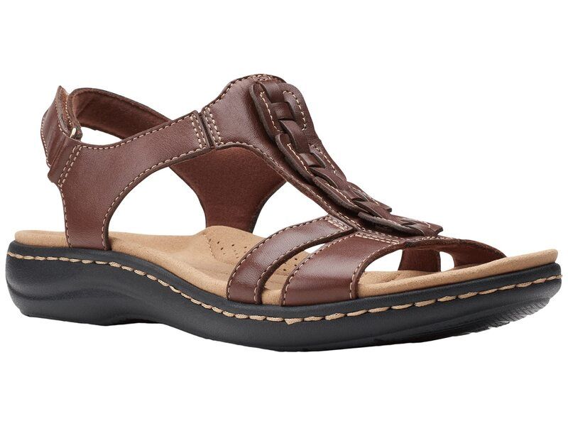 クラークス レディース シューズ サンダル Clarks Laurieann Kay Tan Leather タン