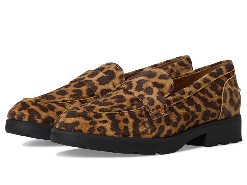 バイオニック レディース シューズ スリッポン・ローファー VIONICleo Loafer Tan Leopard タン