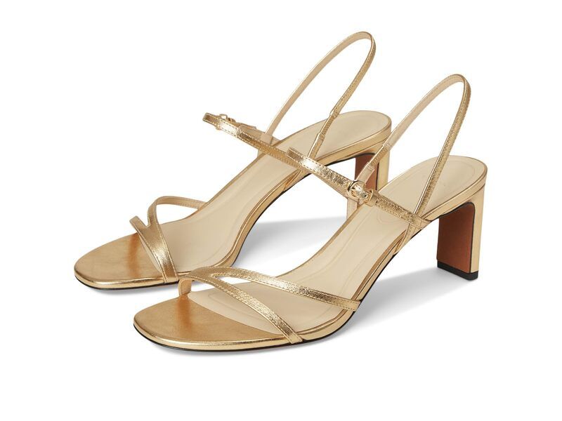 ヴィンス レディース シューズ ヒール サンダル Vince Marcela Strappy Sandals Gold ゴールド