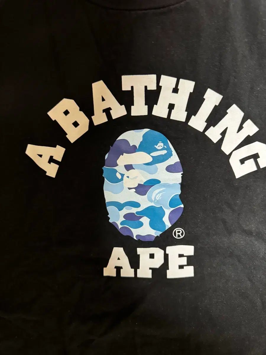 A BATHING APE BAPE ブラック Tシャツ ブルー カモフラ L 10,099円