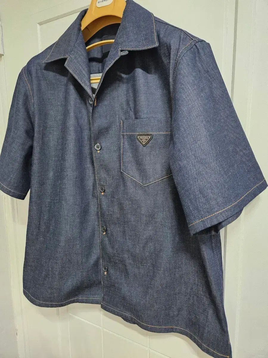 PRADA プラダ デニム ボーリング シャツ