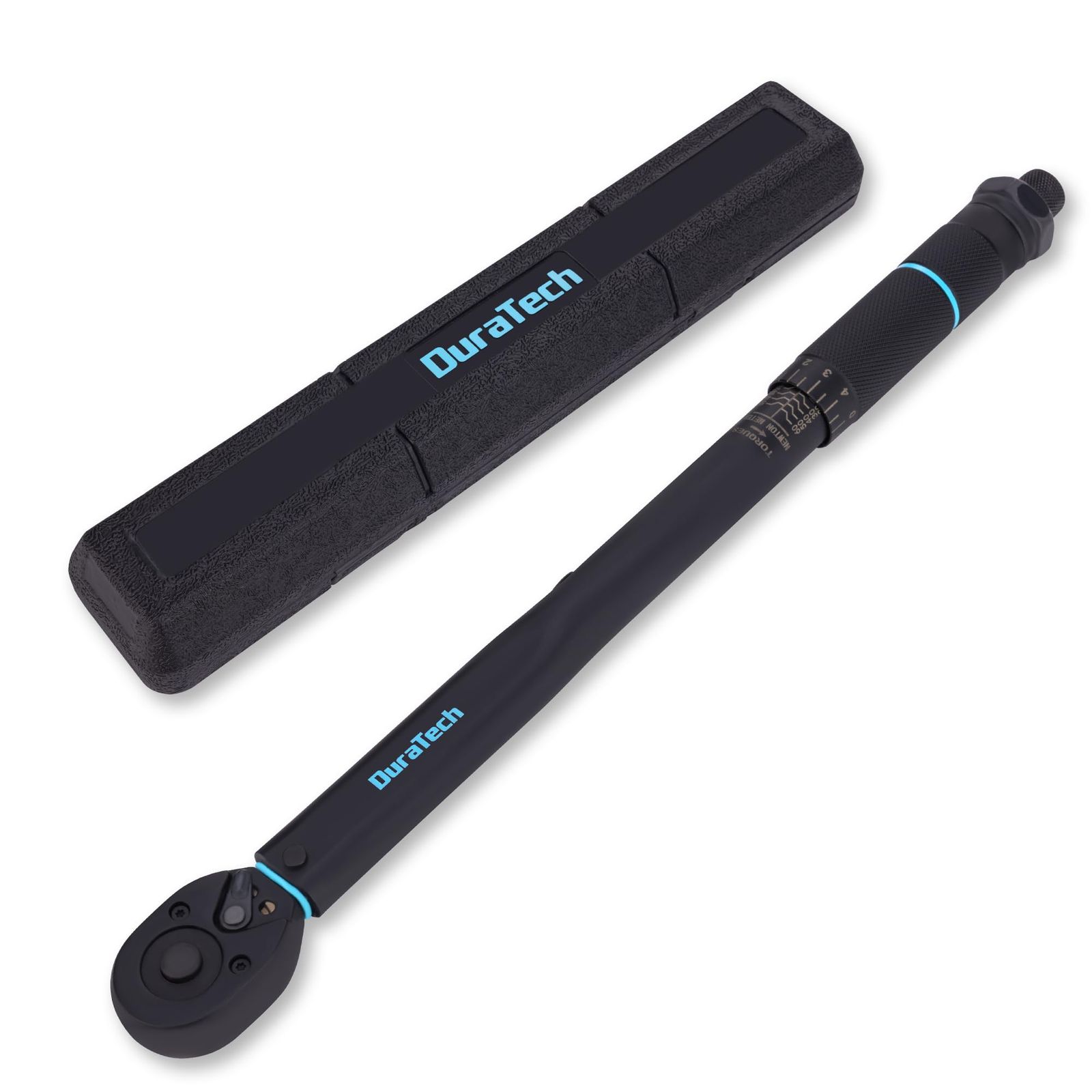 DURATECH トルクレンチ プレセット型 差込角9.5mm(3/8インチ) 測定範囲5?60N・m バイク用 高精度 左右回転 45ギア 8°送り角 快速着脱 滑り止めハンドル 目盛り読みやすい 機械メンテナンス 整備工具 作業工具 日本 70d8294c