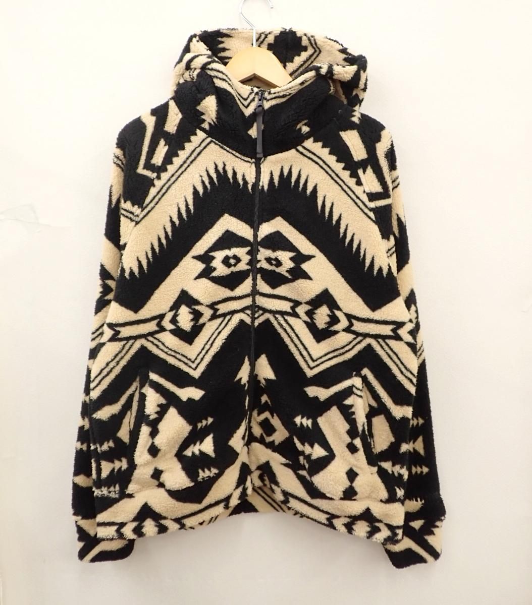 ★7561☆felkod フィルコッド Ortega Pattern Fleece Parka フリースパーカー　S