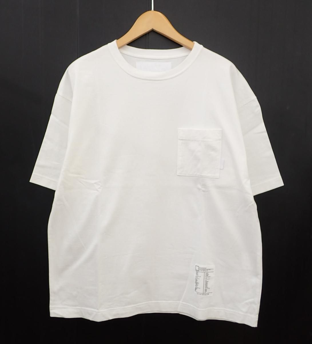 ★7508☆NEIGHBORHOOD ネイバーフッド 24SS BW CREWNECK フロントポケット 半袖Tシャツ 241UWNH-CSM03　美品　M