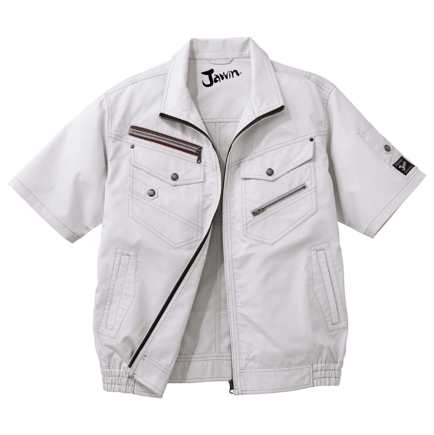 自重堂 Jawin 空調服半袖ブルゾン 54040 シルバー Mサイズ [シルバー] [M]
