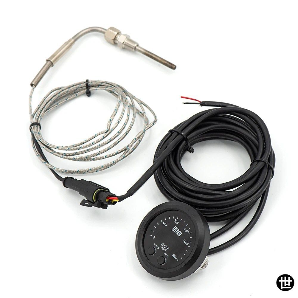52MM/2インチ 0～1800°F デジタル排気ガス温度計センサー超薄型丸型電子排気ガス温度計