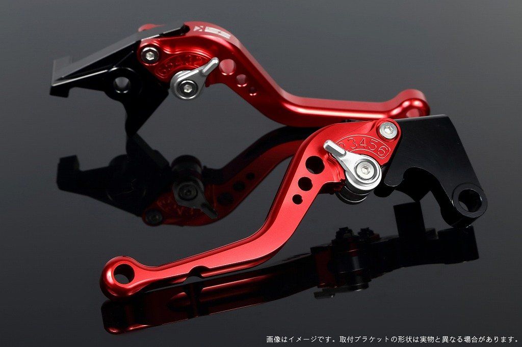 新品 SSK スピードラ アジャストレバーセット スタンダードショート レバー本体カラー:レッド アジャスターカラー:シルバー SUZUKI GSX-S125/GSX-R125 2017-2019