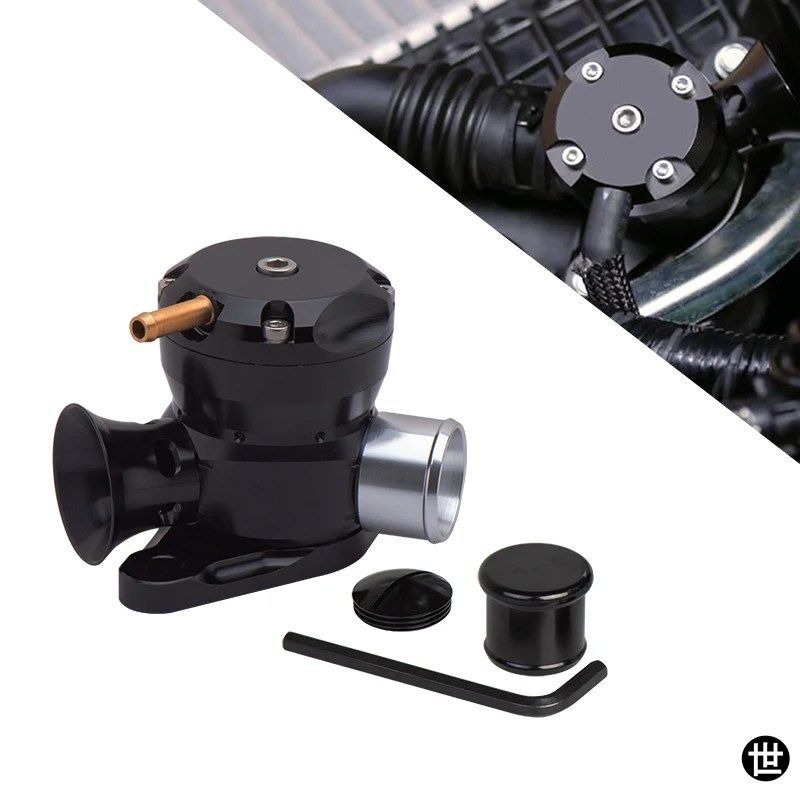 ブローオフバルブ BOV ターボ圧力ブローダンプ ブラックブローオフアダプターバルブトレイン 13 PSI スプリング SUBARU XT SUBARU GT用