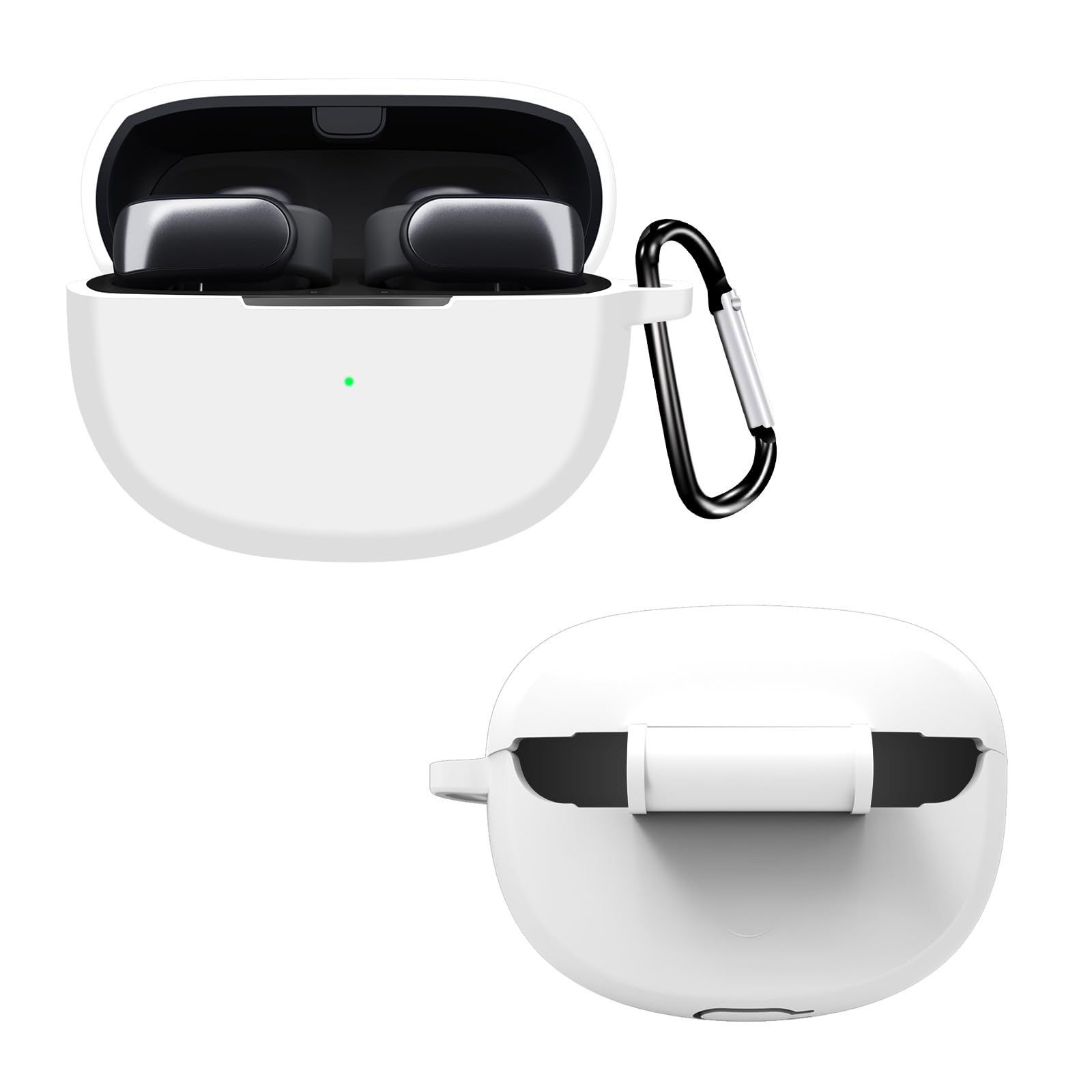 新品 Miimall 対応 Bose Ultra Open Earbuds 用 ケース ホワイト 装着 