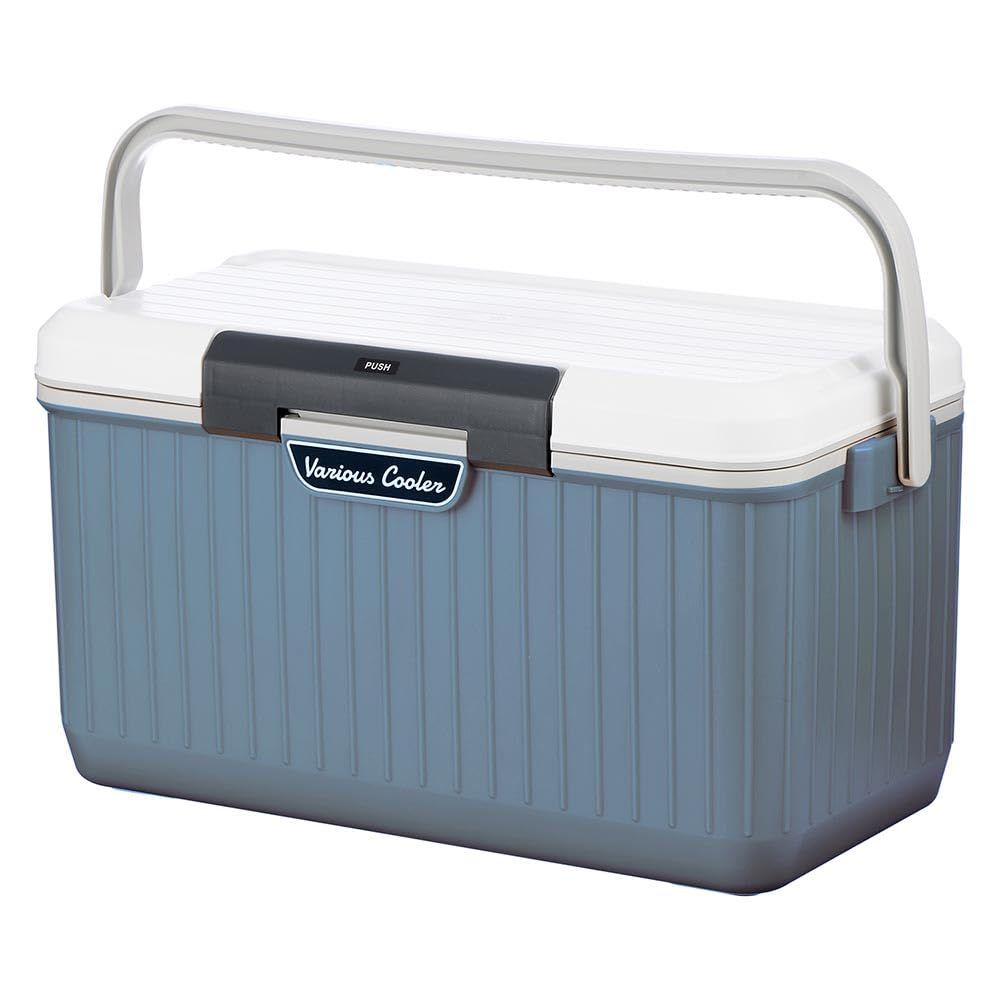 新品 サンカ べリアスクーラー 高性能な断熱材を採用 ワンプッシュオープン型クーラーボックス 24L 大型 ブルーグレー 保冷力の高いハードタイプ 蓋が外せてお手入れ簡単 作業台にもなるフラットなふた 2人で持ち運べる大きな持ち手 ショルダーベルト付き 釣り