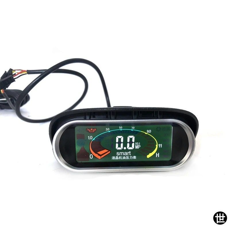 12V/24V トラック乗用車用油圧計 エンジンオイル圧力計モニターディスプレイ M-OPG-01
