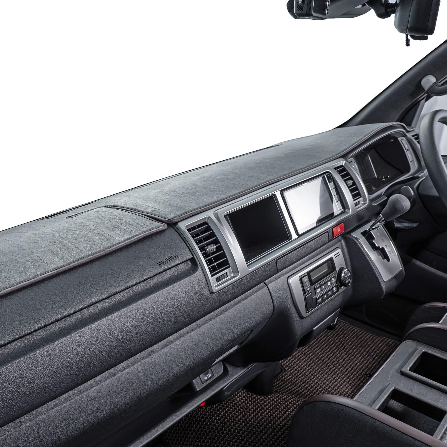 新品 グレイス(grace) 200系ハイエース ナロー車専用 ダッシュボードマット ダッシュマット アンティーク カラー：ヴィンテージブラック GAC-HINDMVBK