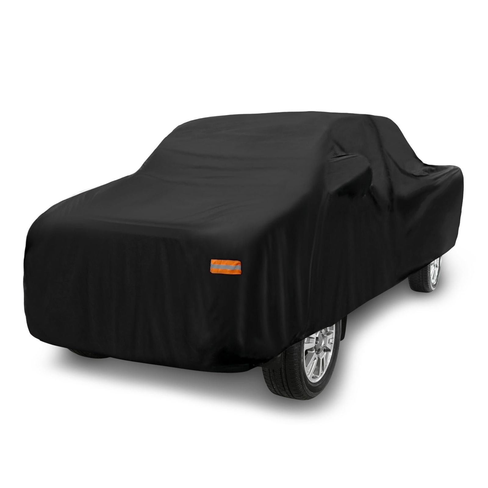 新品 X AUTOHAUX ピックアップトラックカーカバー 自動車カバー ボディカバー カーカバー 防水性アップ 雹対策 日焼け防止 梅雨対策 防炎 防塵 雪/強風/黄砂対策 190T PUドライバードアジッパー ブラック Toyotaに対応 タコマ ダブルキ 7,695円