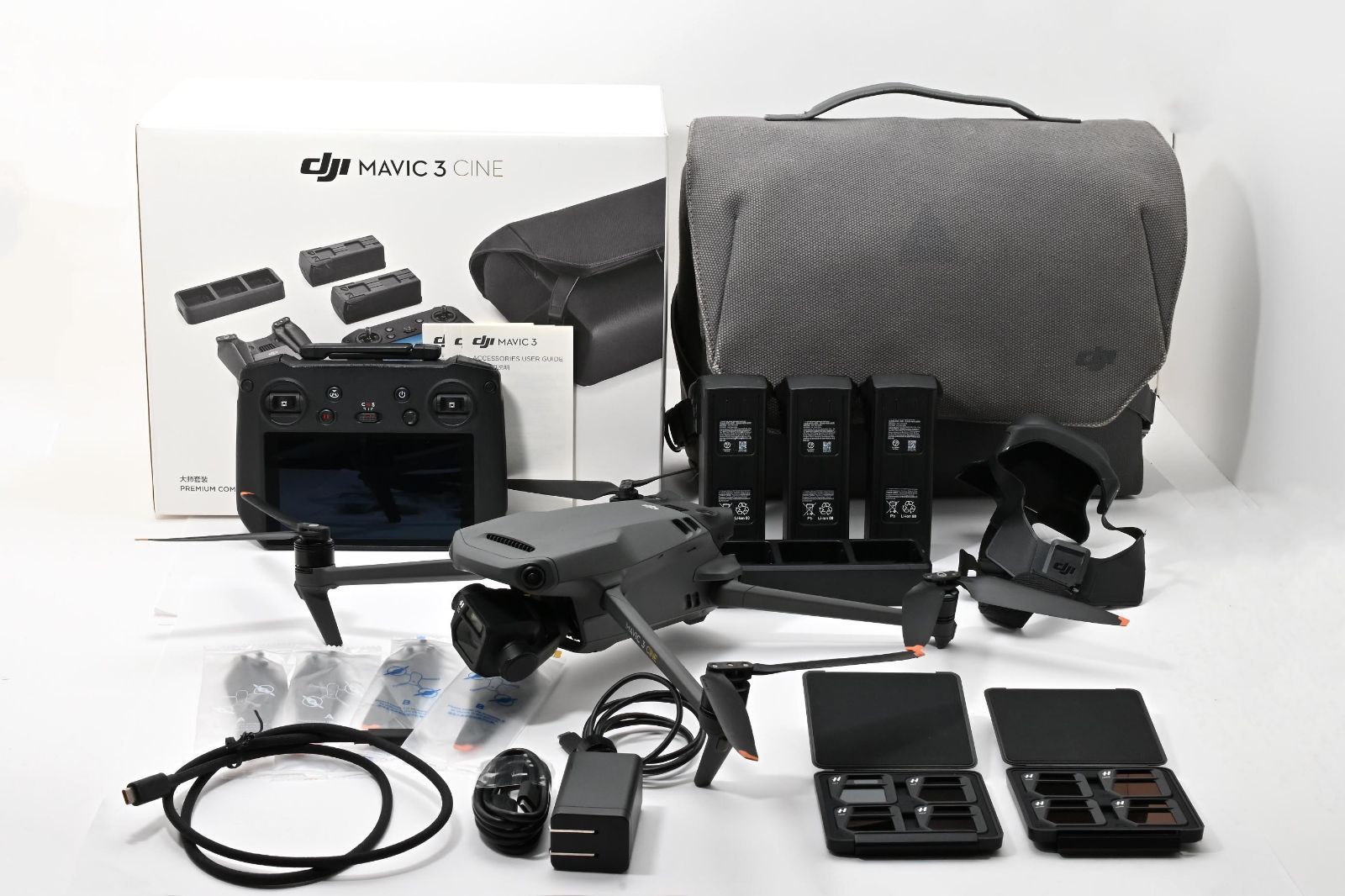 バッテリー充電回数70回以下×2、65回以下×1　■美品■ DJI Mavic 3 Cine Premium Combo