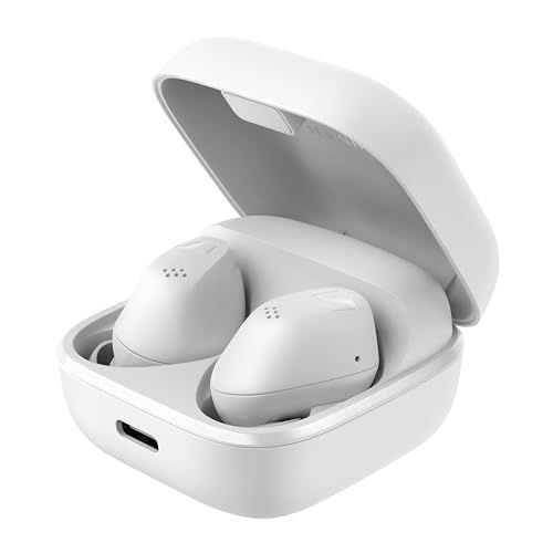 ゼンハイザー Sennheiser ワイヤレスイヤホン ACCENTUM True Wireless ホワイト 高性能ドライバー 28時間再生 ハイブリッドノイズキャンセリング 外音取り込み機能 bluetooth 5.3 IP54 ポケット 994e0c6e