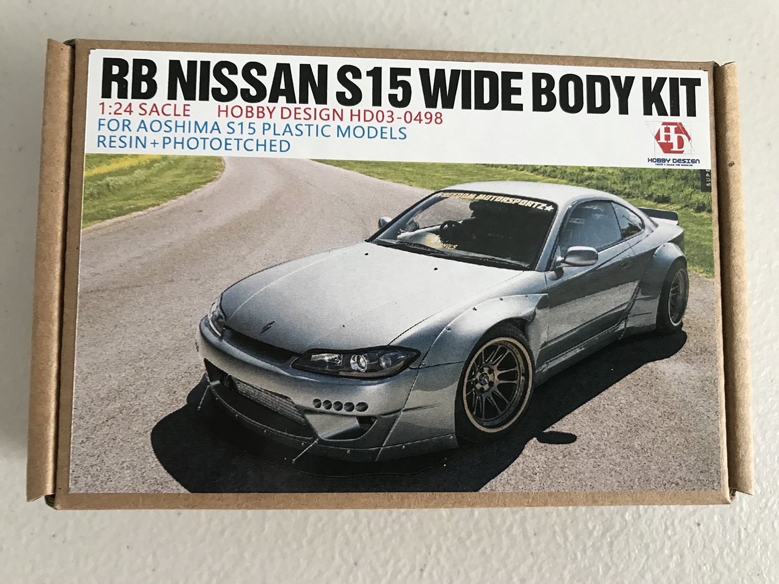 新品 ホビーデザイン Hobby Design 1/24 ロケットバニー ニッサン シルビア S15 ワイドボディキット (フジミ/アオシマ対応) HD03-0498