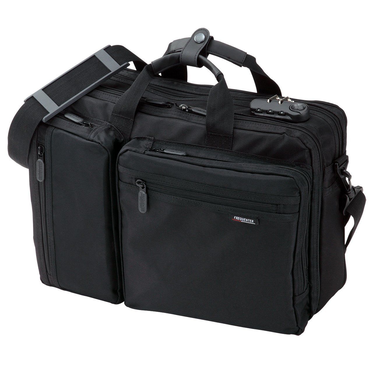新品 サンワダイレクト 3WAYビジネスバッグ マチ拡張機能・鍵付き 20L 15.6 型ワイド対応 200-BAG048