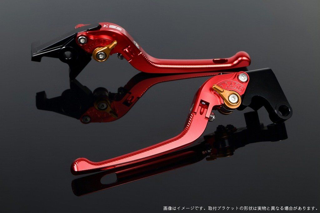 新品 SSK スピードラ アジャストレバーセット 3D可倒式 レバー本体カラー:レッド アジャスターカラー:ゴールド HONDA ADV150 KF38 13,250円
